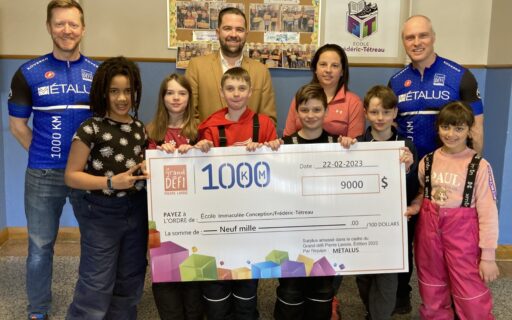 UNE ÉQUIPE DE CYCLISTES DE L’ENTREPRISE MÉTALUS FAIT LA DIFFÉRENCE!